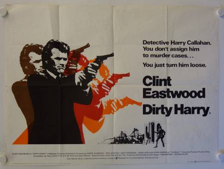 Dirty Harry originales British Quad Filmplakat