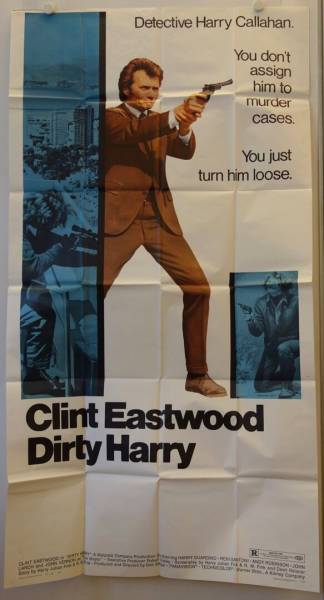 Dirty Harry originales US Three-Sheet Filmplakat