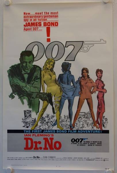 James Bond 007 jagt Dr. No originales US Filmplakat