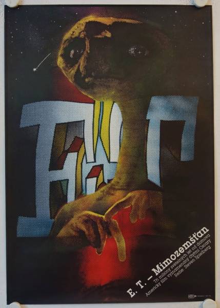 E.T. - The Extra Terrestrial original release czech movie poster