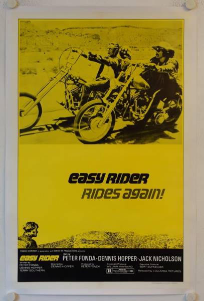 Easy Rider re-release US Onesheet movie poster