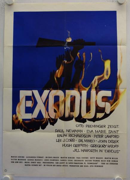 Exodus original release german movie poster