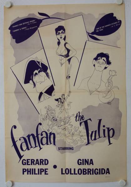 Fanfan la Tulipe - Fanfan the Tulip original release US Onesheet movie poster