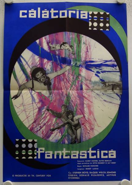 Fantastic Voyage original release romanian movie poster