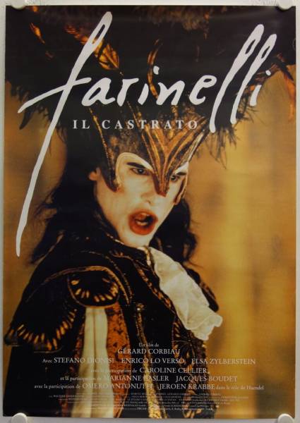 Farinelli original release french movie poster