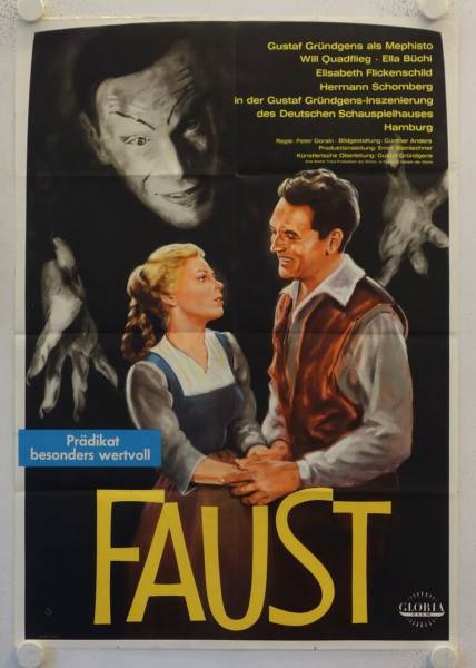 Faust original release german movie poster