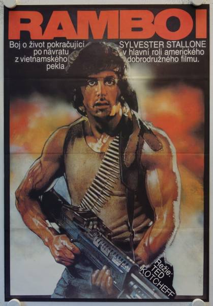 First Blood original release czech movie poster