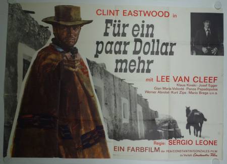 Für ein paar Dollar mehr originales deutsches A0-Filmplakat