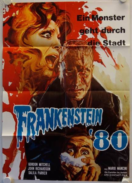 Frankenstein 80 original release german movie poster