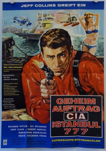 Geheimauftrag CIA Istanbul 777 originales deutsches A0-Filmplakat