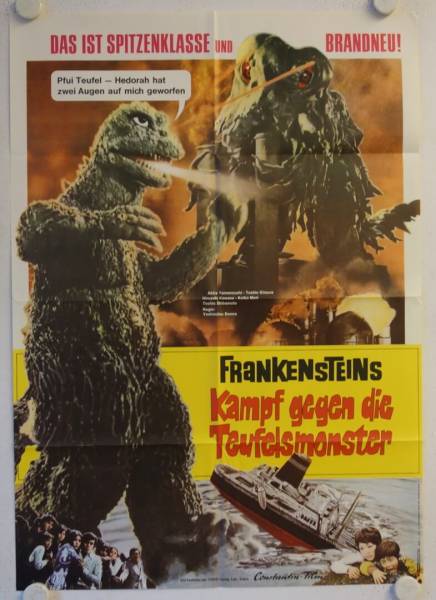Frankensteins Kampf gegen die Teufelsmonster originales deutsches Filmplakat