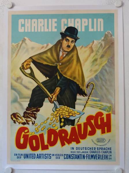 Gold Rush re-release german movie poster (R50)