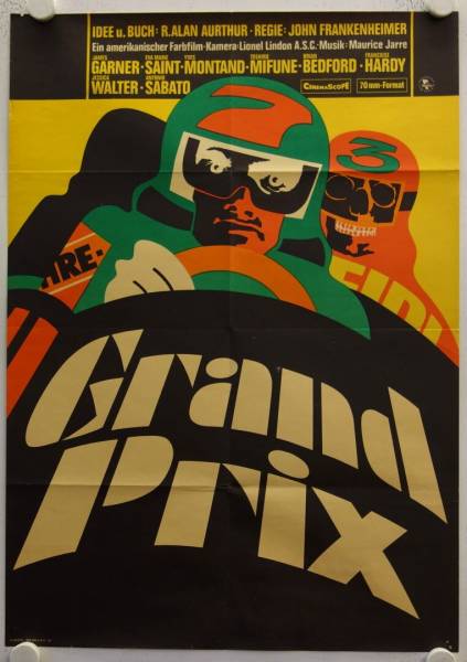 Grand Prix original release east-german movie poster