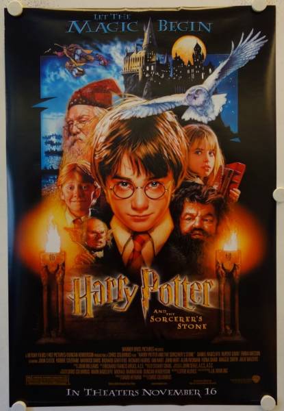 Harry Potter und der Stein der Weisen originales US Filmplakat