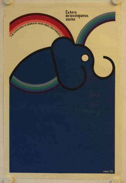 Die Stunde der blauen Elefanten originales Filmplakat aus Kuba