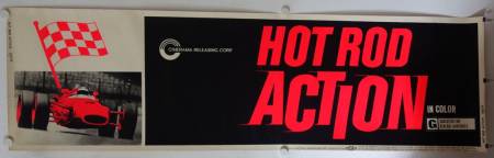 Hot Rod Action originales US Siebdruck Banner