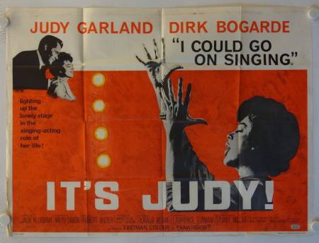 I Could Go on Singing original release British Quad movie poster