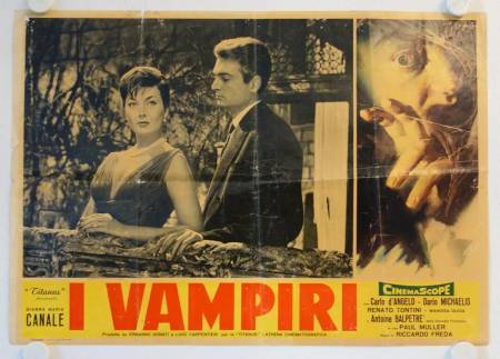 Der Vampir von Notre-Dame originales Fotobusta Filmplakat aus Italien