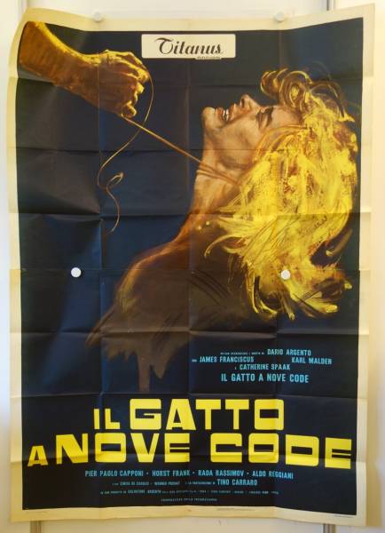 Il Gatto al Nove Code - Cat O Nine Tails original release large italian movie poster