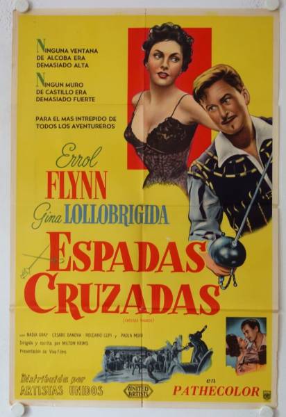 Gekreuzte Klingen originales Filmplakat aus Argentinien