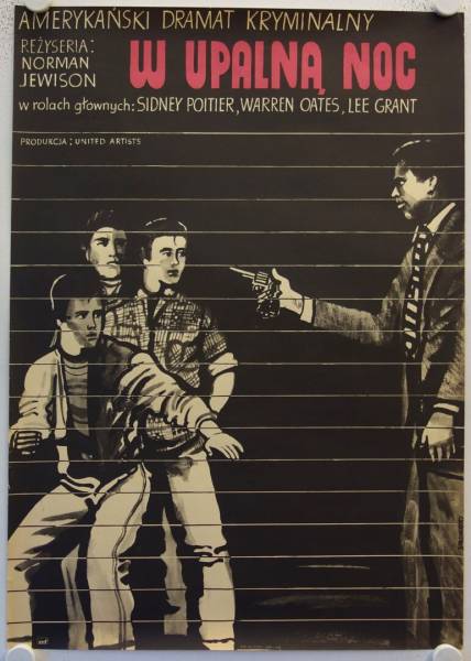 In der Hitze der Nacht originales Filmplakat aus Polen