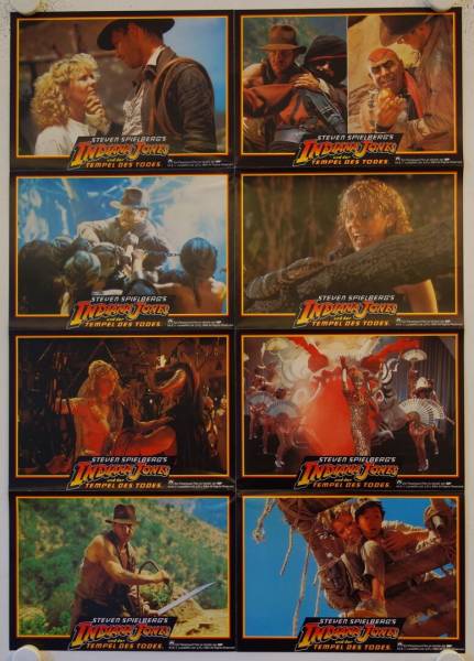 Indiana Jones and the Temple of Doom original release german lobby card set
