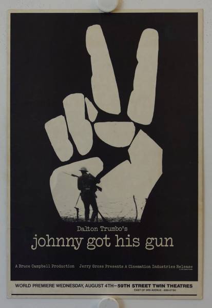 Johnny got his Gun original release US window card movie poster