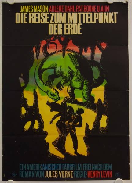 Reise zum Mittelpunkt der Erde originales DDR Filmplakat