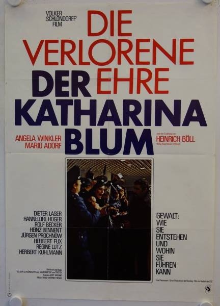 Die verlorene Ehre der Katharina Blum originales Filmplakat