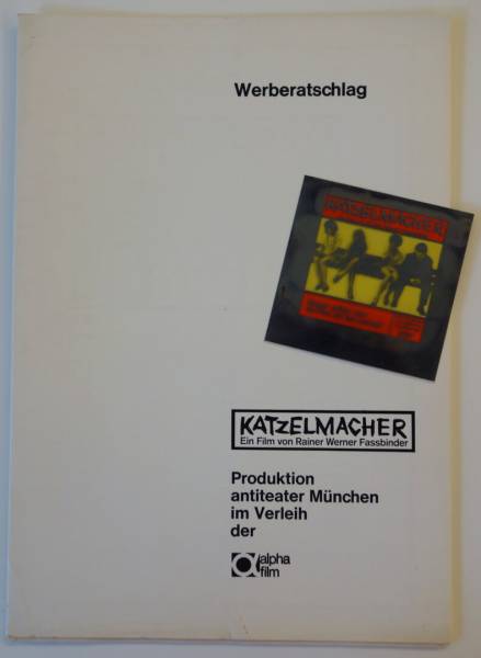Katzelmacher originaler deutscher Werberatschlag