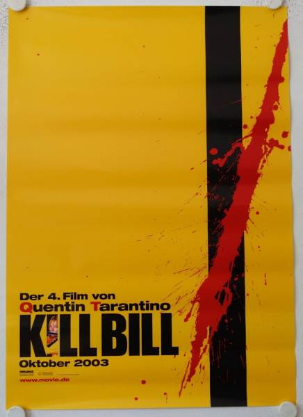 Kill Bill - Kopie original release german teaser advance movie poster