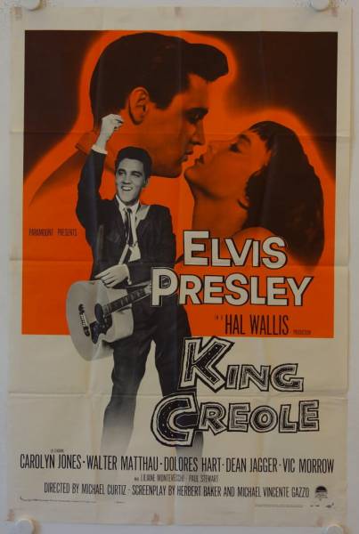 King Creole original release US Onesheet movie poster