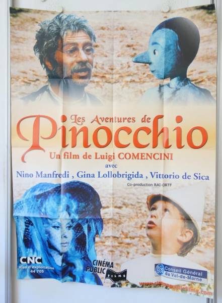Pinocchio originales Filmplakat aus Frankreich