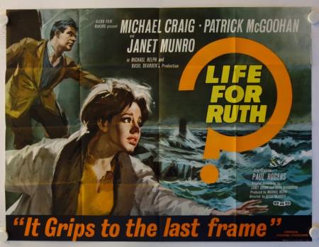 Brennende Schuld originales British Quad Filmplakat