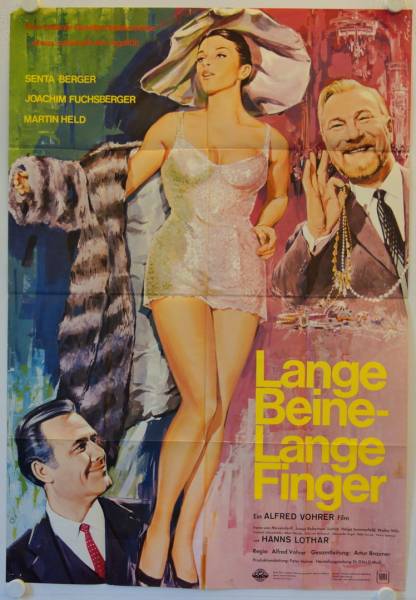 Lange Beine - Lange Finger originales deutsches A0-Filmplakat