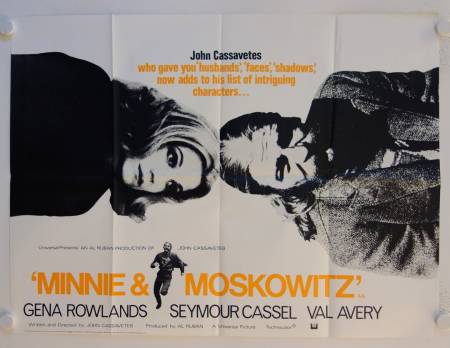 Minnie und Moskowitz originales British Quad Filmplakat