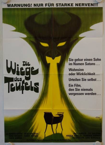 Die Wiege des Teufels originales deutsches Filmplakat