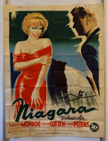 Niagara originales Filmplakat aus Frankreich