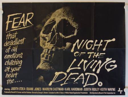 Night of the Living Dead original release british movie poster