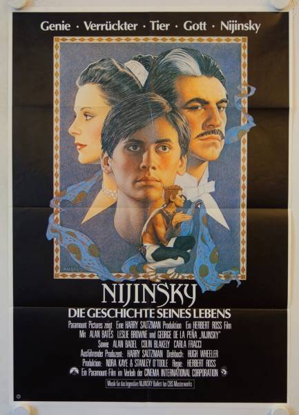 Nijinsky originales deutsches Filmplakat