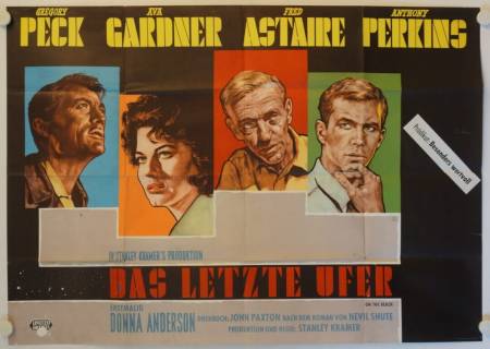 On the Beach original release german double-panel movie poster