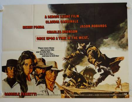 Spiel mir das Lied vom Tod originales britisches Filmplakat