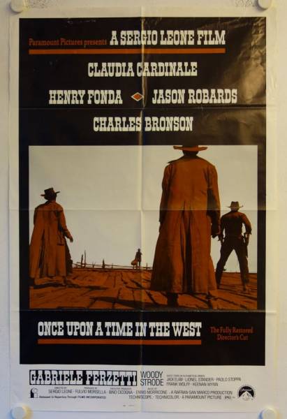 Once upon a Time in the West re-release US Onesheet movie poster (R84)