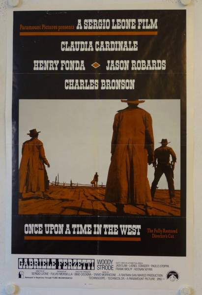 Once upon a Time in the West re-release US Onesheet movie poster (R84)