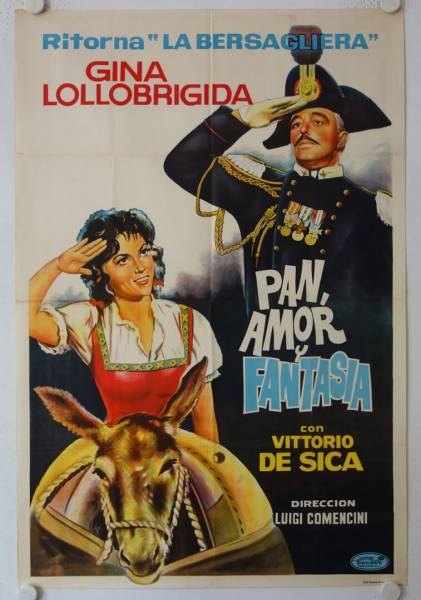 Brot, Liebe und Fantasie originales Filmplakat aus Argentinien (WA)