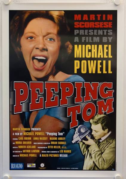 Peeping Tom re-release US Onesheet movie poster