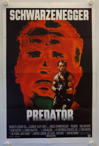 Predator originales US Onesheet Filmplakat