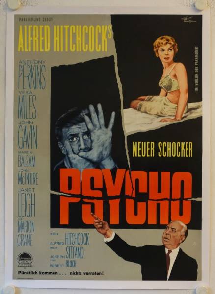 Psycho originales deutsches Filmplakat