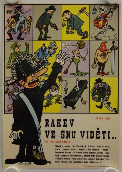 Rakev ve snu videti original release small czech movie poster
