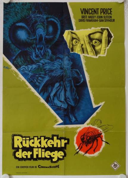 Return of the Fly original release german movie poster